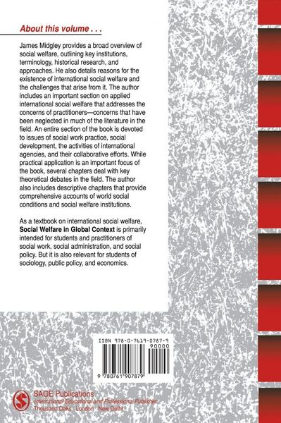 Produktbild: Social Welfare in Global Context
