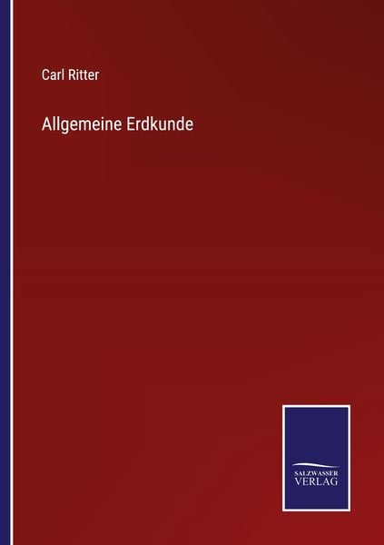 Produktbild: Allgemeine Erdkunde