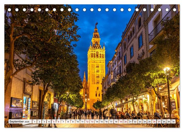 Produktbild: Andalusien - Sevilla (Tischkalender 2026 DIN A5 quer), CALVENDO Monatskalender