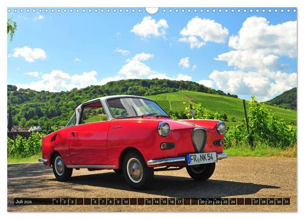 Produktbild: Historische Kleinwagen aus Deutschland (Wandkalender 2026 DIN A3 quer), CALVENDO Monatskalender