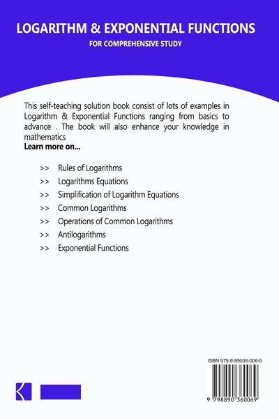 Produktbild: Logarithm & Exponential Functions For Comprehensive Study