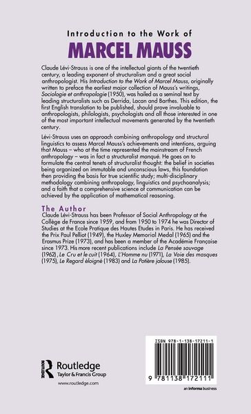 Produktbild: Introduction to the Work of Marcel Mauss