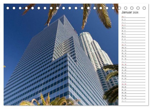 Produktbild: Los Angeles - Kalifornien (Tischkalender 2026 DIN A5 quer), CALVENDO Monatskalender