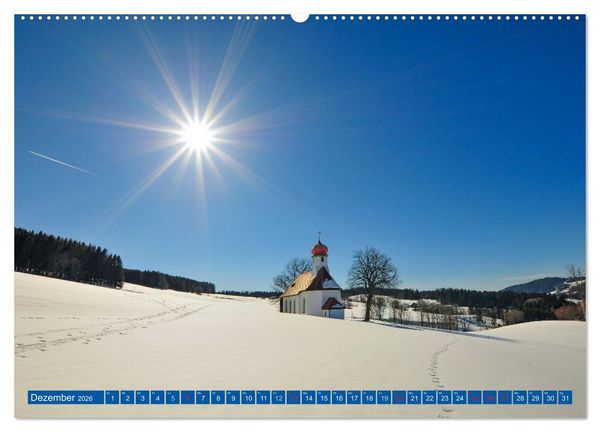 Produktbild: Romantische Kirchen und Kapellen (Wandkalender 2026 DIN A2 quer), CALVENDO Monatskalender