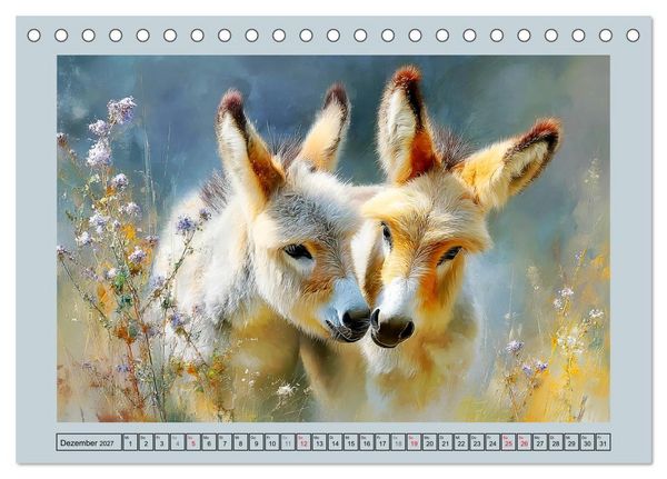 Produktbild: Zwergesel. Kleine Langohren mit gro&szlig;em Charme (Tischkalender 2027 DIN A5 quer), CALVENDO Monatskalender