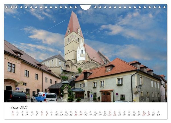 Produktbild: Entlang der Donau, Sehensw&uuml;rdigkeiten von Passau bis Budapest (Wandkalender 2026 DIN A4 quer), CALVENDO Monatskalender