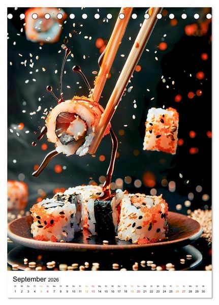 Produktbild: Sushi f&uuml;r Kenner (Tischkalender 2026 DIN A5 hoch), CALVENDO Monatskalender