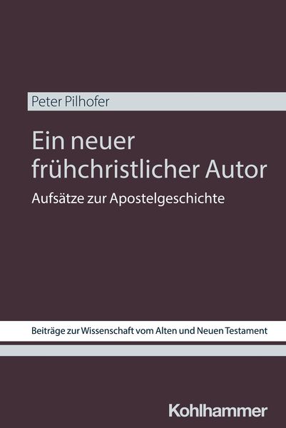 Produktbild: Ein neuer fr&uuml;hchristlicher Autor