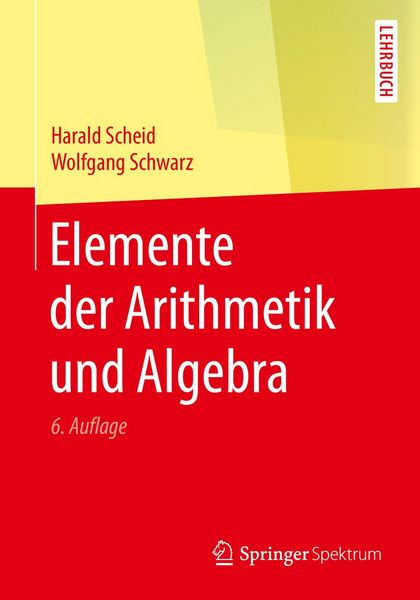 Produktbild: Elemente der Arithmetik und Algebra