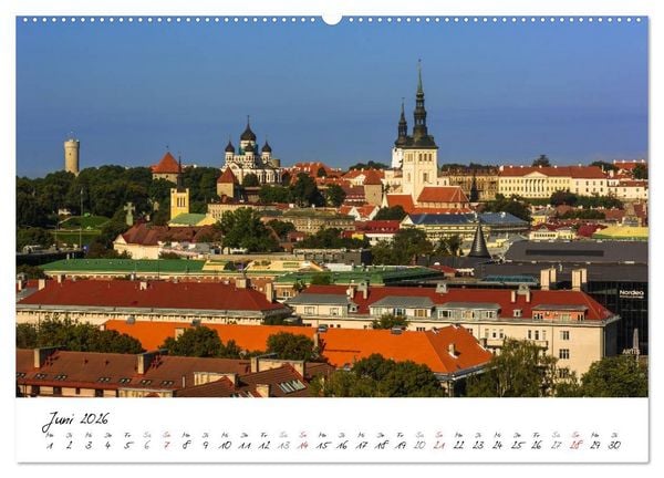 Produktbild: Tallinn Altstadt (hochwertiger Premium Wandkalender 2026 DIN A2 quer), Kunstdruck in Hochglanz