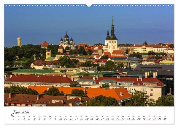 Produktbild: Tallinn Altstadt (Wandkalender 2026 DIN A2 quer), CALVENDO Monatskalender