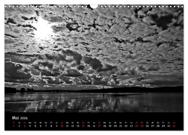 Produktbild: R&uuml;gen in schwarz-wei&szlig; (Wandkalender 2026 DIN A3 quer), CALVENDO Monatskalender