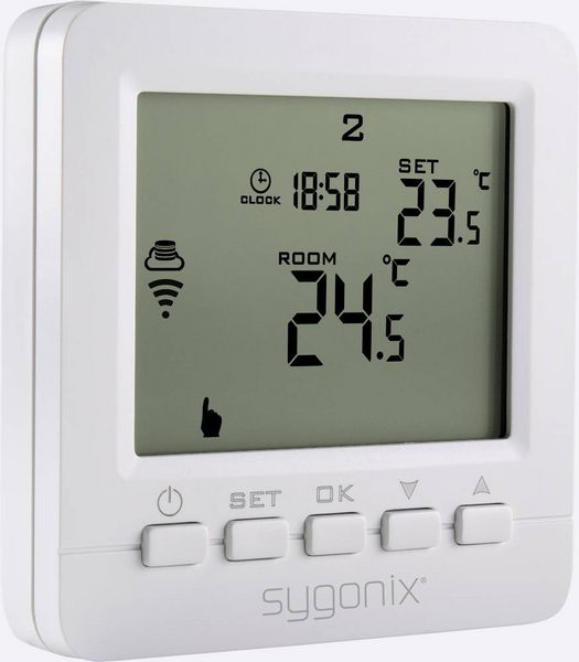 Produktbild: Sygonix SY-4500820 Funk-Raumthermostat Unterputz Wochenprogramm 1St.