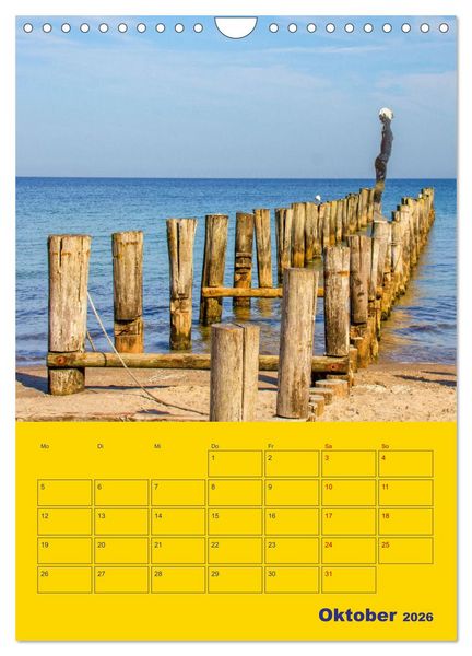 Produktbild: Sehnsucht nach Meer - Ostsee (Wandkalender 2026 DIN A4 hoch), CALVENDO Monatskalender