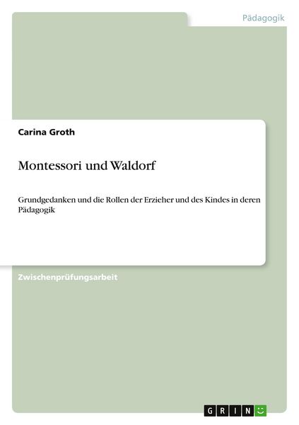 Produktbild: Montessori und Waldorf