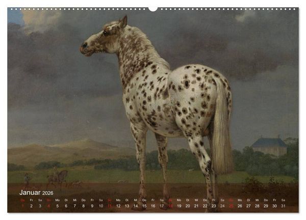 Produktbild: Pferde-&Ouml;lgem&auml;lde - Die Kunst der alten Meister (Wandkalender 2026 DIN A2 quer), CALVENDO Monatskalender