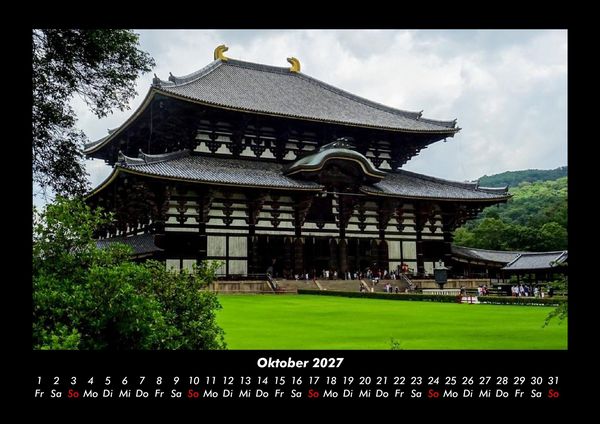 Produktbild: Tempel 2027 Fotokalender DIN A3