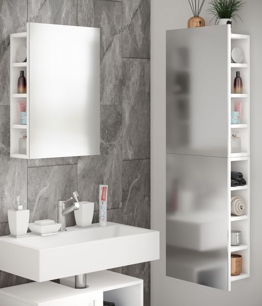 Produktbild: Badm&ouml;bel Spiegelschrank Spiegel Flandu L