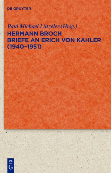 Produktbild: Briefe an Erich von Kahler (1940-1951)