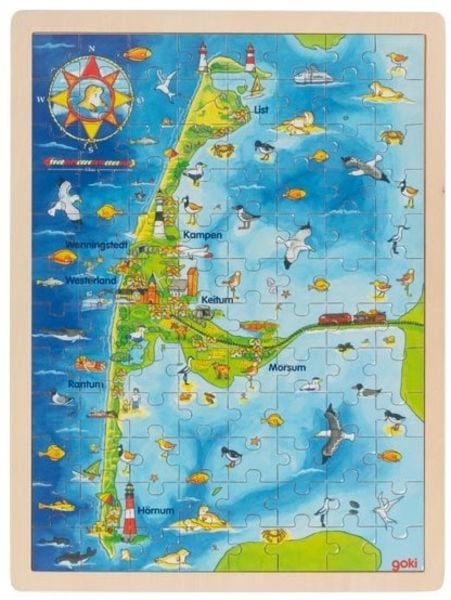 Einlegepuzzle Sylt (Holzpuzzle)