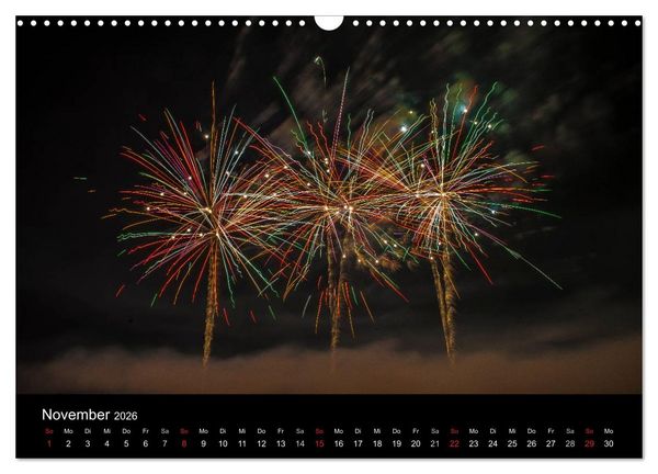 Produktbild: Das Feuerwerk (Wandkalender 2026 DIN A3 quer), CALVENDO Monatskalender