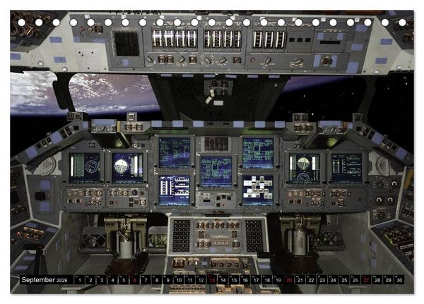 Produktbild: Space Shuttle. Impressionen aus der Raumfahrt (Tischkalender 2026 DIN A5 quer), CALVENDO Monatskalender