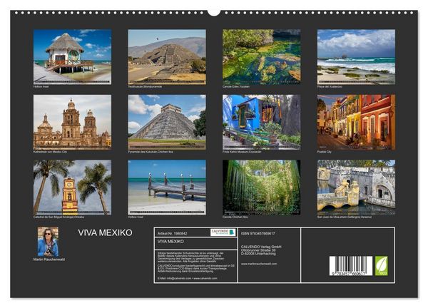 Produktbild: VIVA MEXIKO (hochwertiger Premium Wandkalender 2026 DIN A2 quer), Kunstdruck in Hochglanz
