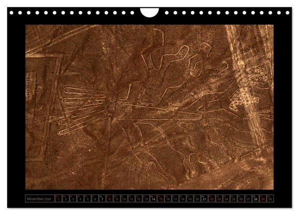 Produktbild: Die NAZCA Linien - Geheimnisvolle Figuren (Wandkalender 2026 DIN A4 quer), CALVENDO Monatskalender