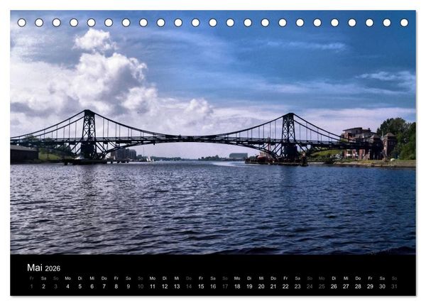 Produktbild: Kaiser-Wilhelm-Br&uuml;cke Wilhelmshaven (Tischkalender 2026 DIN A5 quer), CALVENDO Monatskalender