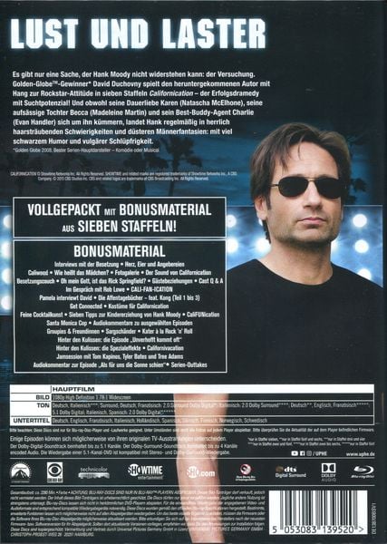 Californication - Die komplette Serie (Season 1-7) [16 BRs]' von