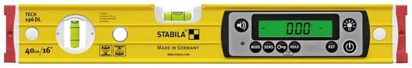 Produktbild: Stabila TECH 196 DL 19830 Digitale Wasserwaage mit Rutschstopper, inkl. Tasche 40cm 0.5 mm/m