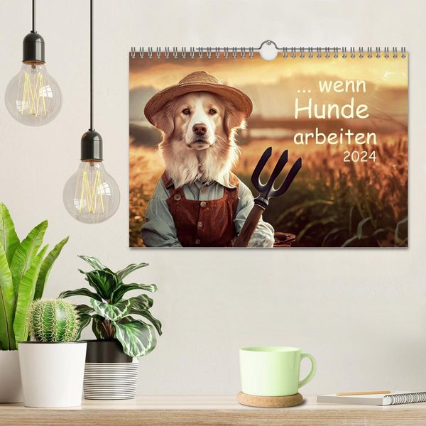 Produktbild: Wenn Hunde arbeiten (Wandkalender 2026 DIN A4 quer), CALVENDO Monatskalender