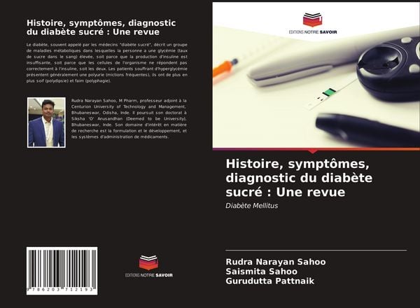 Produktbild: Histoire, sympt&ocirc;mes, diagnostic du diab&egrave;te sucr&eacute; : Une revue