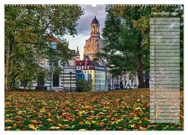 Produktbild: Dresden 2026 / Geburtstagskalender (Wandkalender 2026 DIN A2 quer), CALVENDO Monatskalender