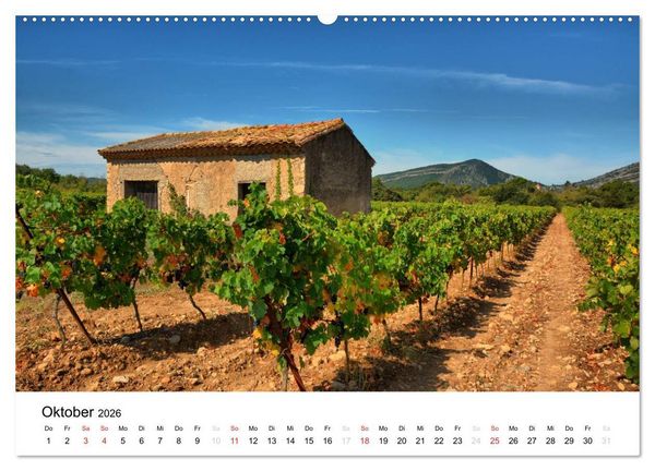 Produktbild: Languedoc-Roussillon - unter der Sonne des Midi (Wandkalender 2026 DIN A2 quer), CALVENDO Monatskalender