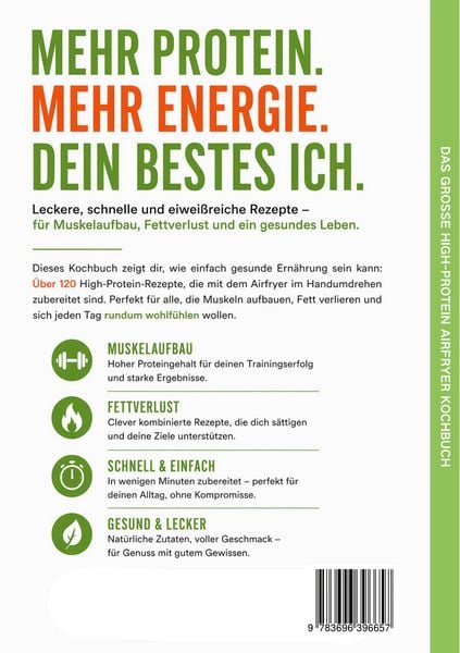 Produktbild: Das gro&szlig;e High-Protein Airfryer Kochbuch