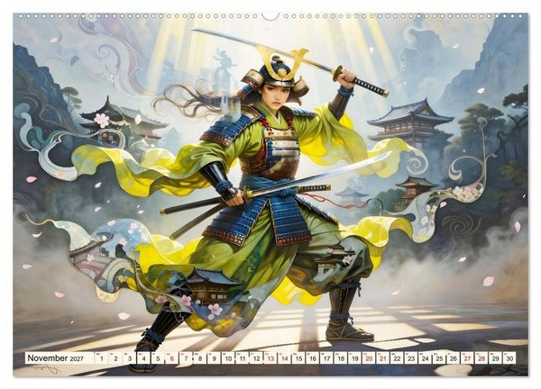 Produktbild: Im Schatten des Katana (hochwertiger Premium Wandkalender 2027 DIN A2 quer), Kunstdruck in Hochglanz