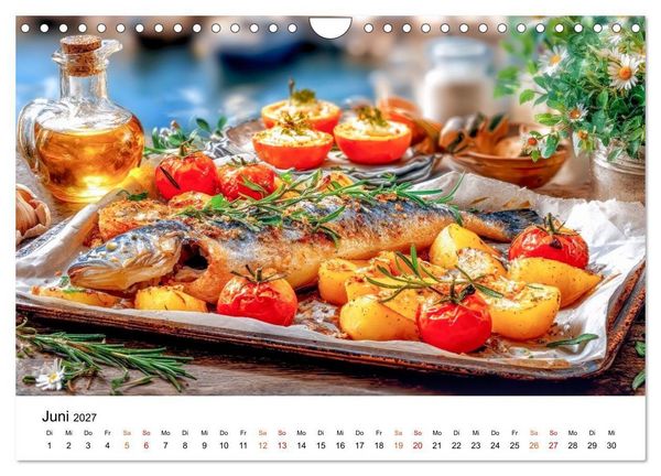 Produktbild: Fisch. Frisch. Famos. (Wandkalender 2027 DIN A4 quer), CALVENDO Monatskalender