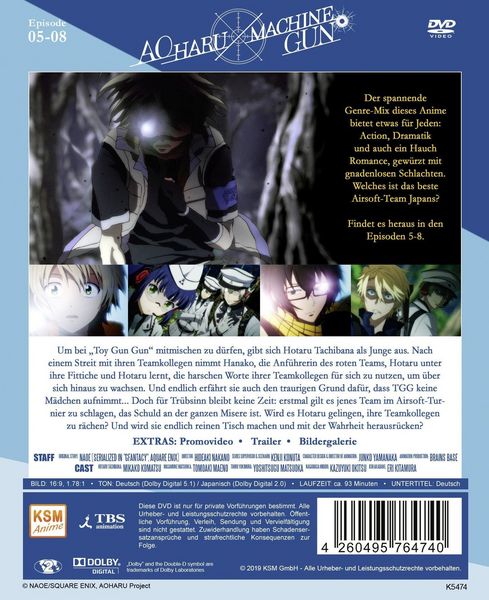 Produktbild: Aoharu X Machinegun - Volume 2: Episode 05-08