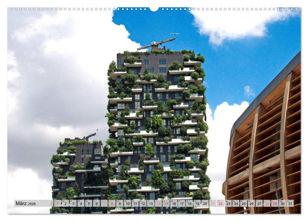 Produktbild: Neue Architektur in Mailand (hochwertiger Premium Wandkalender 2026 DIN A2 quer), Kunstdruck in Hochglanz
