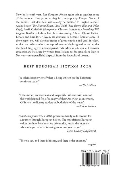 Produktbild: Best European Fiction 2019