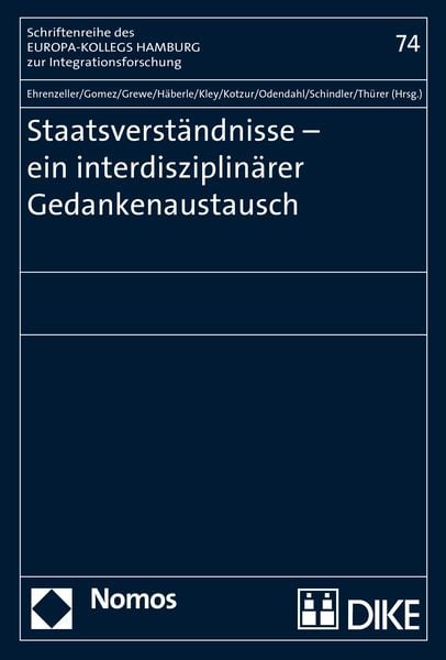 Produktbild: Staatsverst&auml;ndnisse - ein interdisziplin&auml;rer Gedankenaustausch