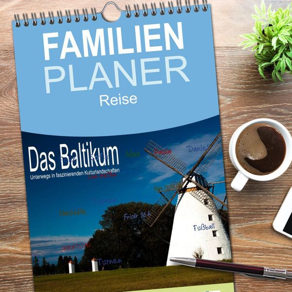 Produktbild: Familienplaner 2026 - Das Baltikum - Unterwegs in faszinierenden Kulturlandschaften mit 5 Spalten (Wandkalender, 21 x 45 cm) CALVENDO
