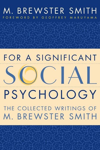 Produktbild: For a Significant Social Psychology