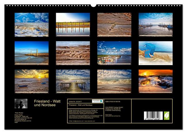 Produktbild: Friesland - Watt und Nordsee (hochwertiger Premium Wandkalender 2026 DIN A2 quer), Kunstdruck in Hochglanz