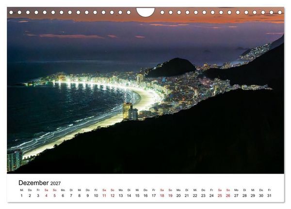 Produktbild: Rio de Janeiro - Kontraste. Farben. Licht (Wandkalender 2027 DIN A4 quer), CALVENDO Monatskalender