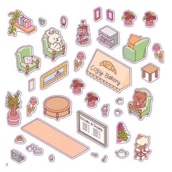 Produktbild: Cozy Sticker Worlds &ndash; Happy Village