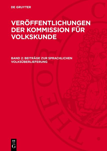 Produktbild: Beitr&auml;ge zur sprachlichen Volks&uuml;berlieferung