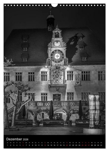 Produktbild: Heilbronn bei Nacht 2 (Wandkalender 2026 DIN A3 hoch), CALVENDO Monatskalender