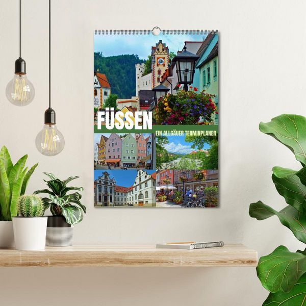 Produktbild: F&uuml;ssen - Ein Allg&auml;uer Terminplaner (Wandkalender 2026 DIN A3 hoch), CALVENDO Monatskalender